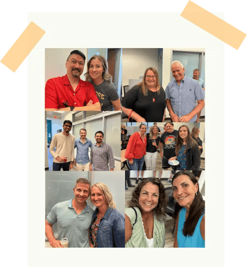 collage of people in the community